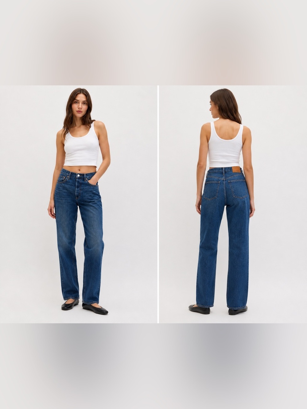 Aritzia Denim Forum The Joni High Rise Loose Jeans 29L Size 26 Button Fly
